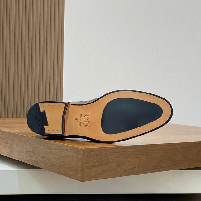CD POINED TOE LONDON OXFORD CEDAR CALFSKIN