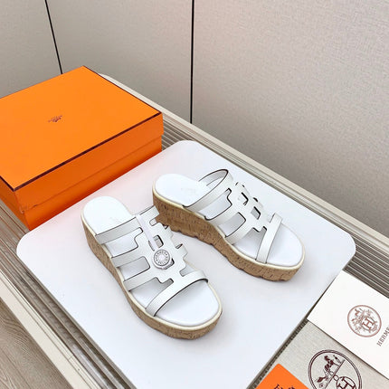 ISABELLA 30 SANDAL IN WHITE CALFSKIN