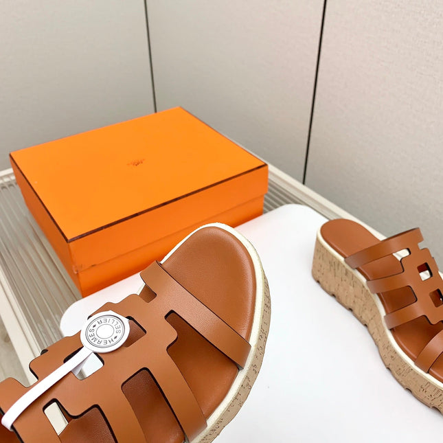 ISABELLA 30 SANDAL IN BRONZE BROWN CALFSKIN