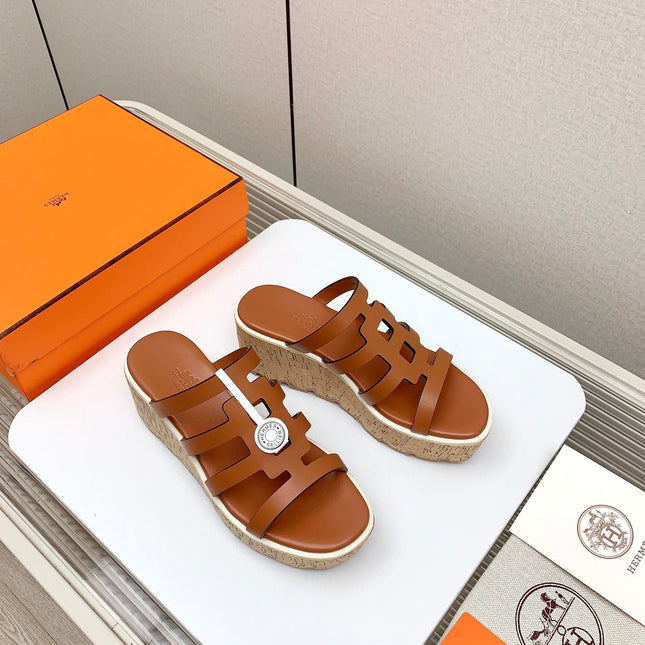 ISABELLA 30 SANDAL IN BRONZE BROWN CALFSKIN