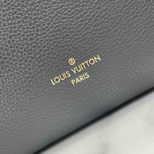 SIDE TRUNK MINI 18 IN BLACK CALFSKIN GOLD HARDWARE