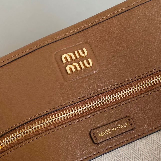 LARGE HANDBAG 40 IN CINNAMON BROWN CALFSKIN