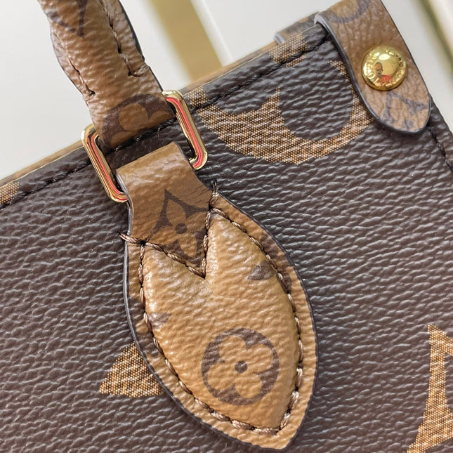 ONTHEGO BB 18 IN BROWN MONOGRAM AND MONOGRAM REVERSE CANVAS