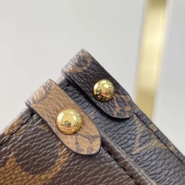 ONTHEGO BB 18 IN BROWN MONOGRAM AND MONOGRAM REVERSE CANVAS