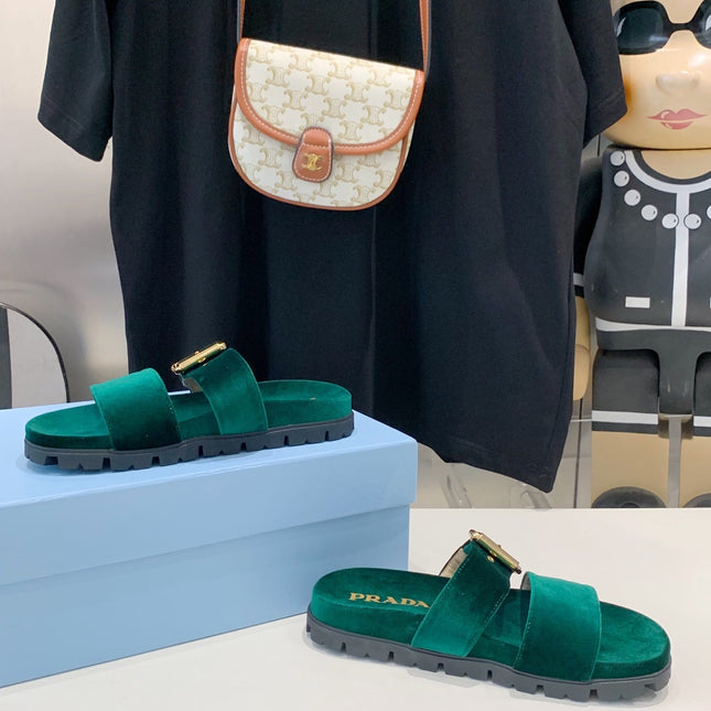 PRA SLIDES SANDALS OCEAN VELVET