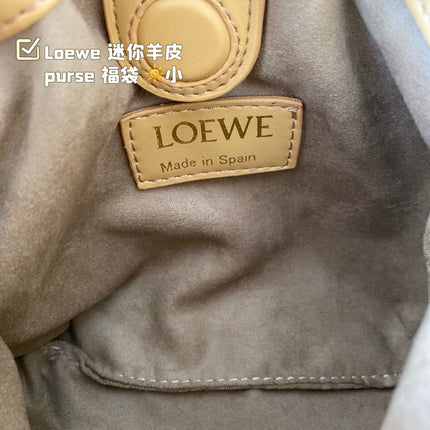 LOE MINI 18 FLAMENCO PURSE IN SAHARA NAPPA LAMBSKIN