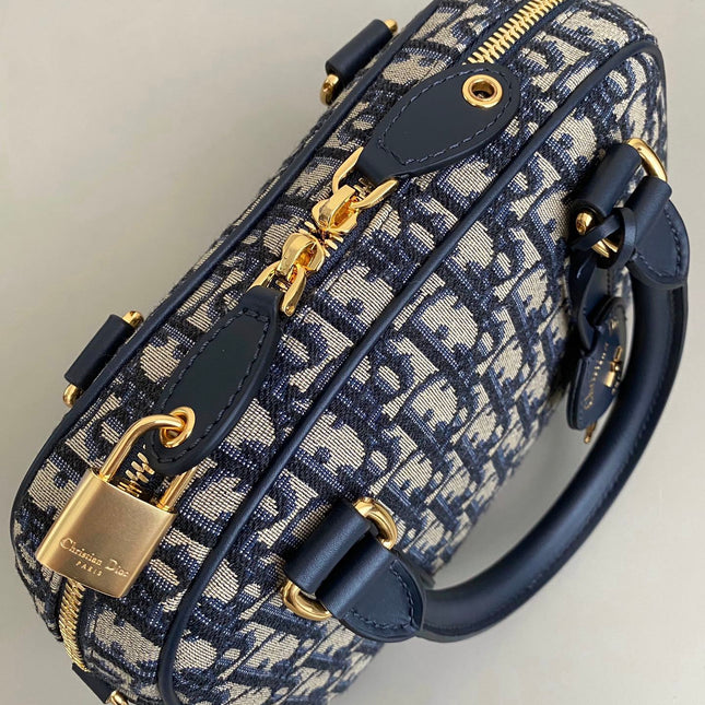 MEDIUM D-VIBE BOWLING BAG 25 BLUE JACQUARD