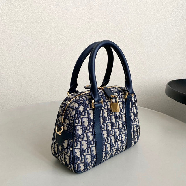 MEDIUM D-VIBE BOWLING BAG 25 BLUE JACQUARD