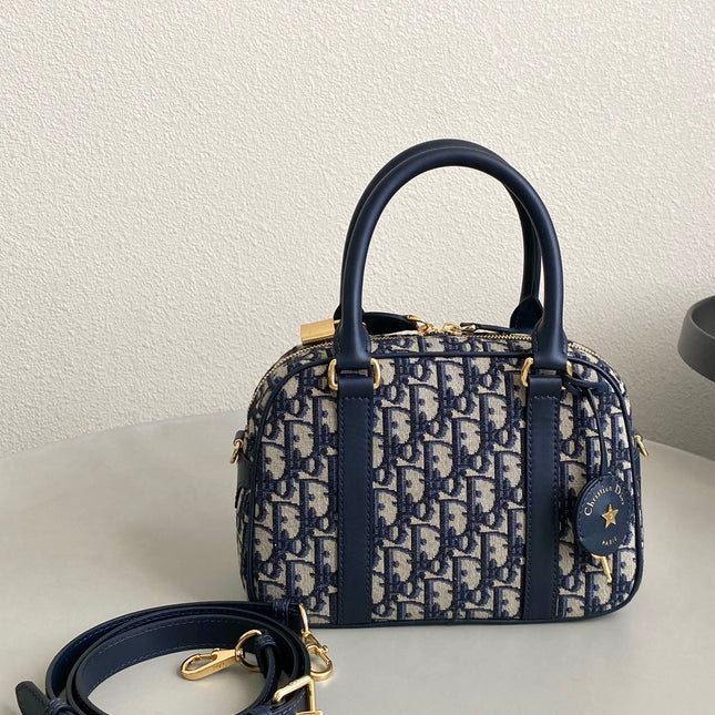 MEDIUM D-VIBE BOWLING BAG 25 BLUE JACQUARD