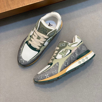 LV RUN WAY TRAINERS SHOES LIGHT GREY