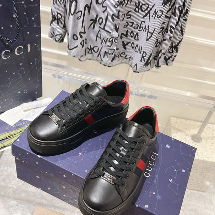 GG ACE 30 SUPREME TRAINER BLACK CALFSKIN