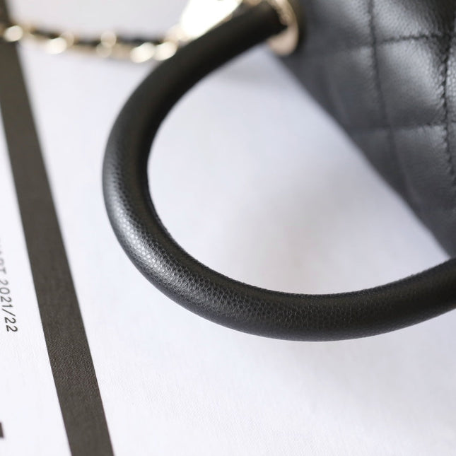 CHANEL 25S FLAP BAG 24 CM IN BLACK LAMBSKIN WITH GOLD HARDWARE