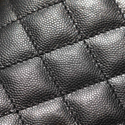 CHANEL 25S FLAP BAG 24 CM IN BLACK LAMBSKIN WITH GOLD HARDWARE