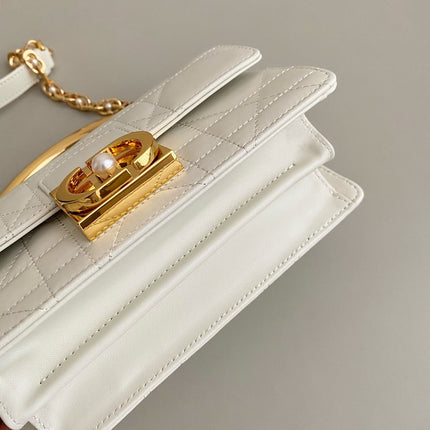 MINI ANGE 20 BAG IN WHITE CALFSKIN