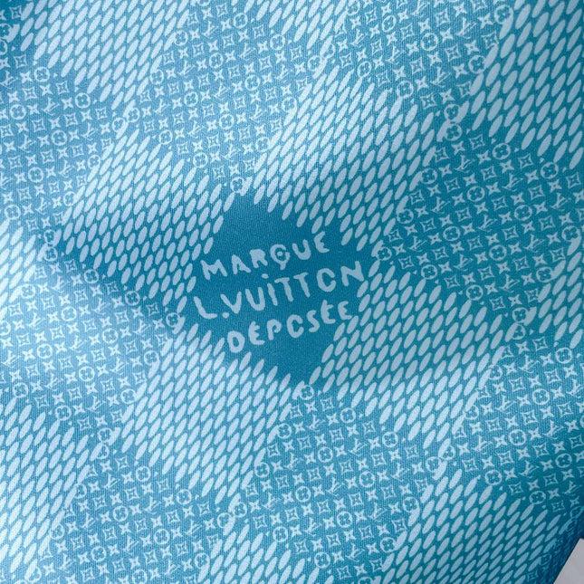 LV BLUE DAMIER LONG-SLEEVED SHIRT 238816