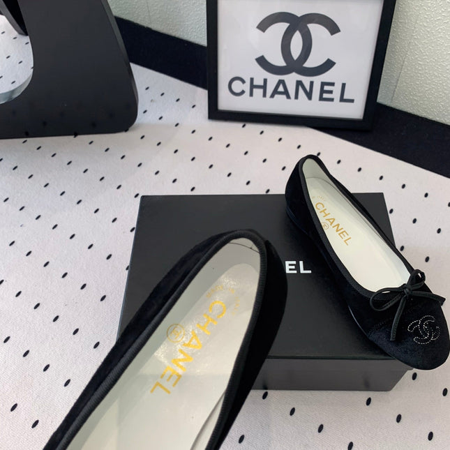 BALLET FLAT BLACK VELVET