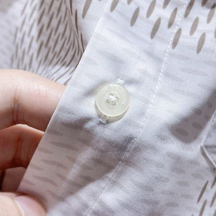 LV LONG-SLEEVED SHIRT IN WHITE DAMIER COTTON 238802