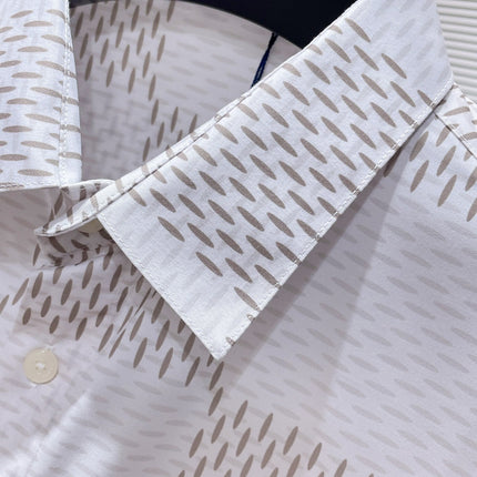 LV LONG-SLEEVED SHIRT IN WHITE DAMIER COTTON 238802