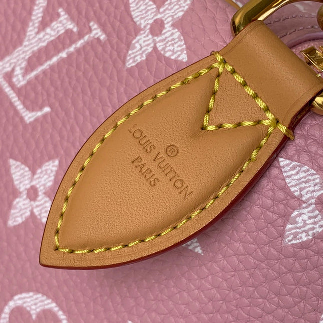 SPEEDY P9 BANDOULIÈRE 40 IN FLAMINGO PINK MONOGRAM CALFSKIN