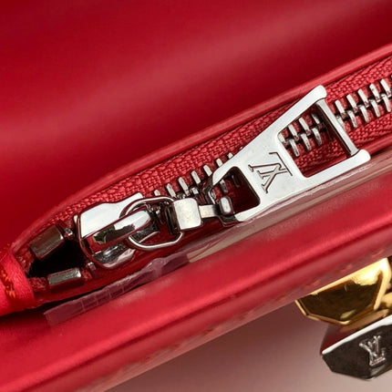 TWIST PM 19 IN RED EPI LEATHER GOLD AND SILVER HARDWARE