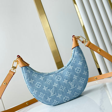 LOOP 29 IN BLUE MONOGRAM DENIM GOLD HARDWARE