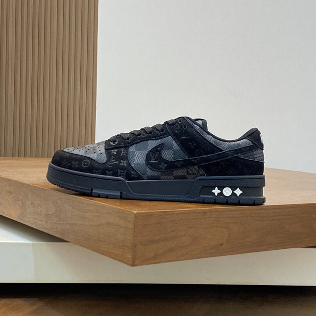 AIR TRAINER IN BLACK DAMIER CALFSKIN