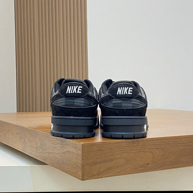 AIR TRAINER IN BLACK DAMIER CALFSKIN