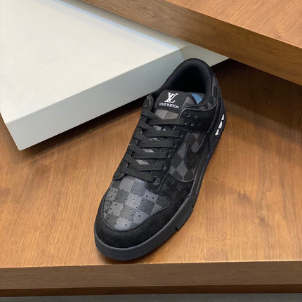 AIR TRAINER IN BLACK DAMIER CALFSKIN