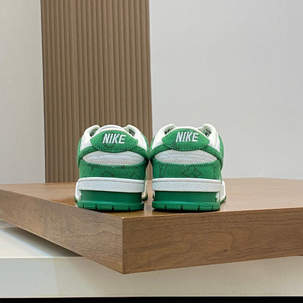 AIR TRAINER IN COOL GREEN MIX WHITE CALFSKIN