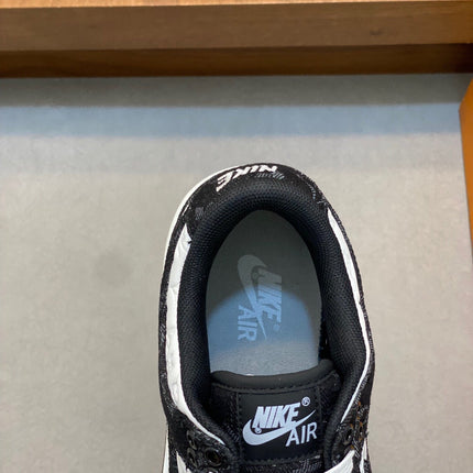 AIR TRAINER IN BLACK MIX WHITE CALFSKIN