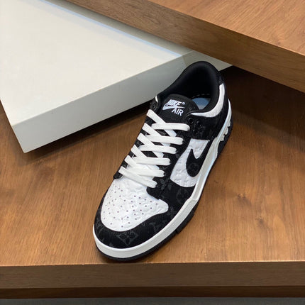 AIR TRAINER IN BLACK MIX WHITE CALFSKIN