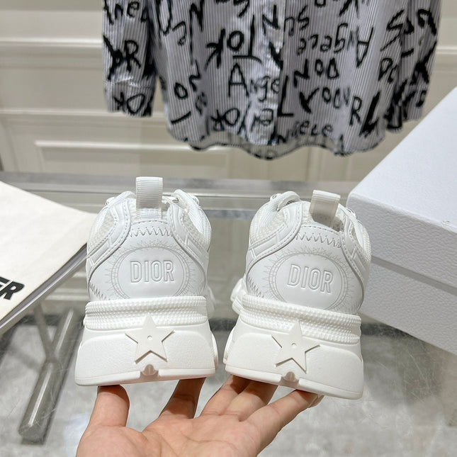 DIOR 25S CHRONO SNEAKER 45MM IN MESH WITH WHITE CALFSKIN