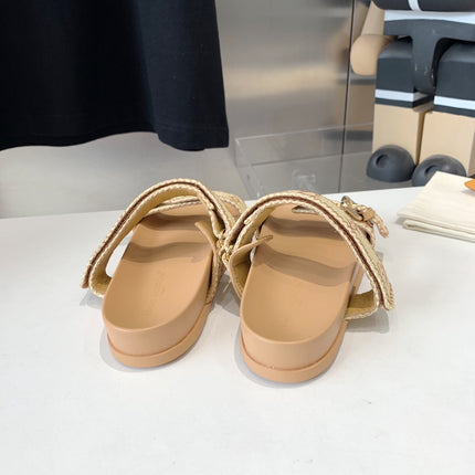 LV WOMEN SUNSET DAD SANDAL IN BEIGE MONOGRAM FABRIC MULE