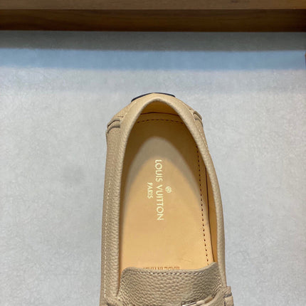 LV LOAFER IN DARK CREAM WRINKLE CALFSKIN