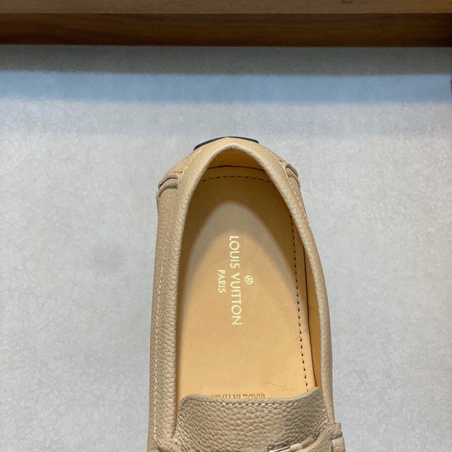 LV LOAFER IN DARK CREAM WRINKLE CALFSKIN