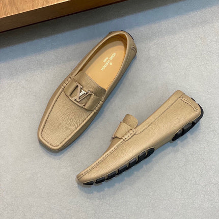 LV LOAFER IN DARK CREAM WRINKLE CALFSKIN