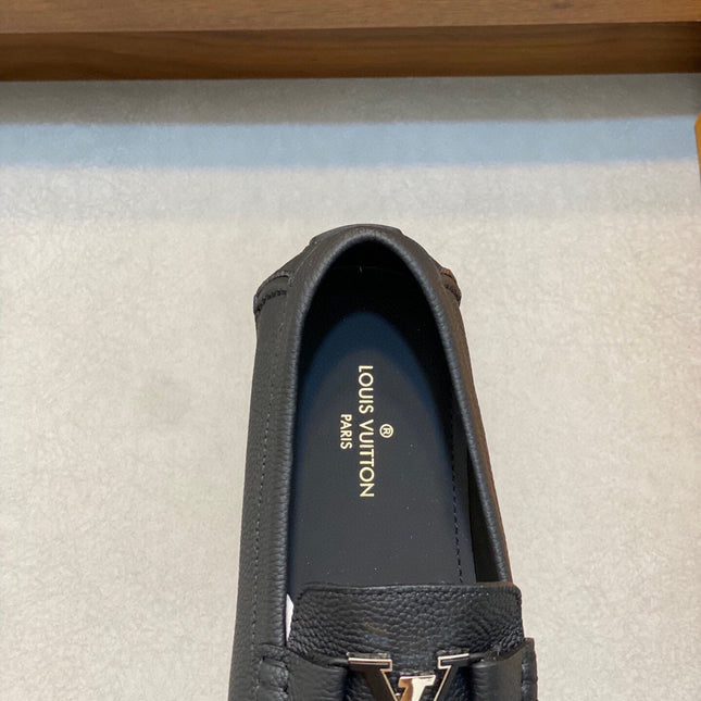 LV LOAFER IN BLACK WRINKLE CALFSKIN