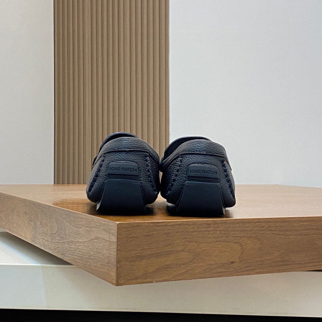 LV LOAFER IN BLACK WRINKLE CALFSKIN