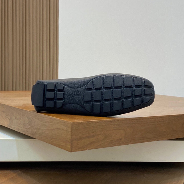 LV LOAFER IN BLACK WRINKLE CALFSKIN