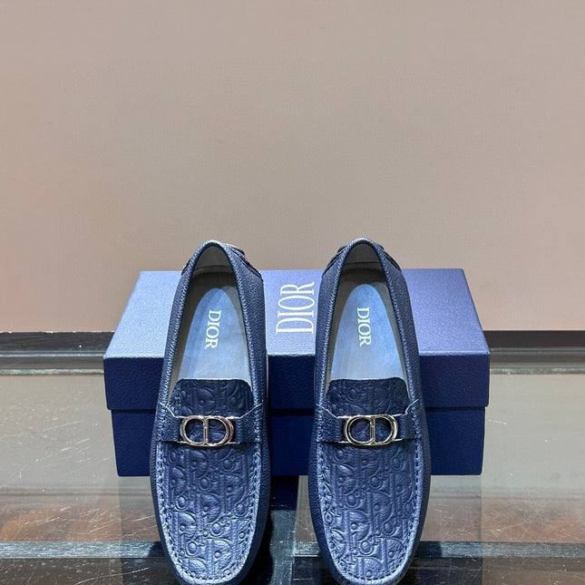 CD ODÉON LOAFER COBALT CALFSKIN