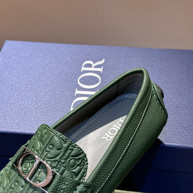 CD ODÉON LOAFER DARK GREEN CALFSKIN