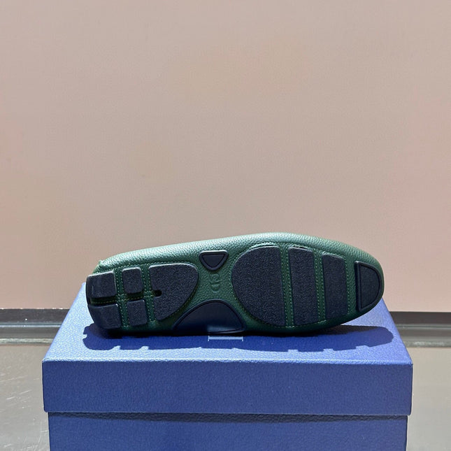 CD ODÉON LOAFER DARK GREEN CALFSKIN