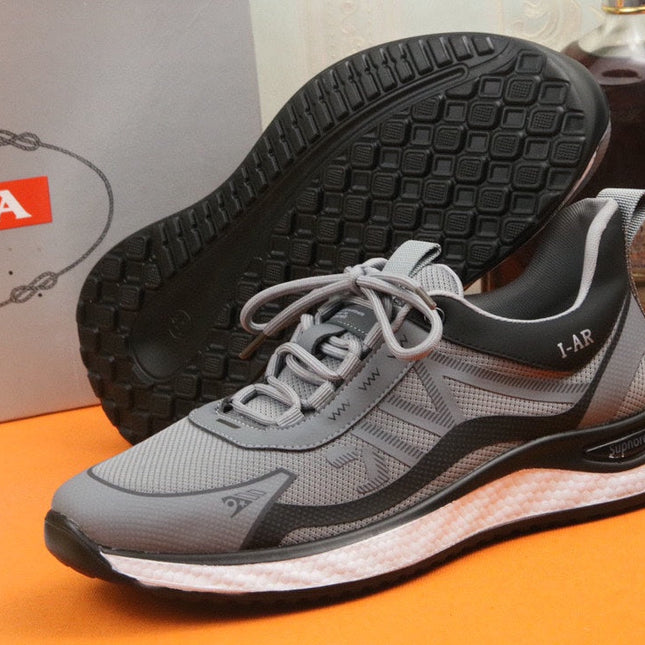 PRA SNEAKER IN GREY BREATHABLE KNIT FABRIC