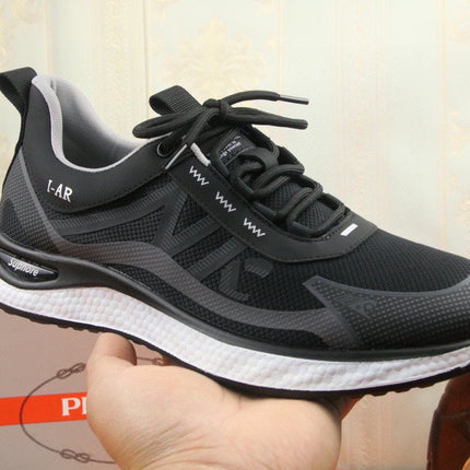 PRA SNEAKER IN BLACK BREATHABLE KNIT FABRIC