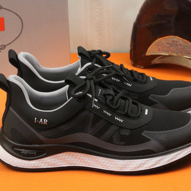 PRA SNEAKER IN BLACK BREATHABLE KNIT FABRIC