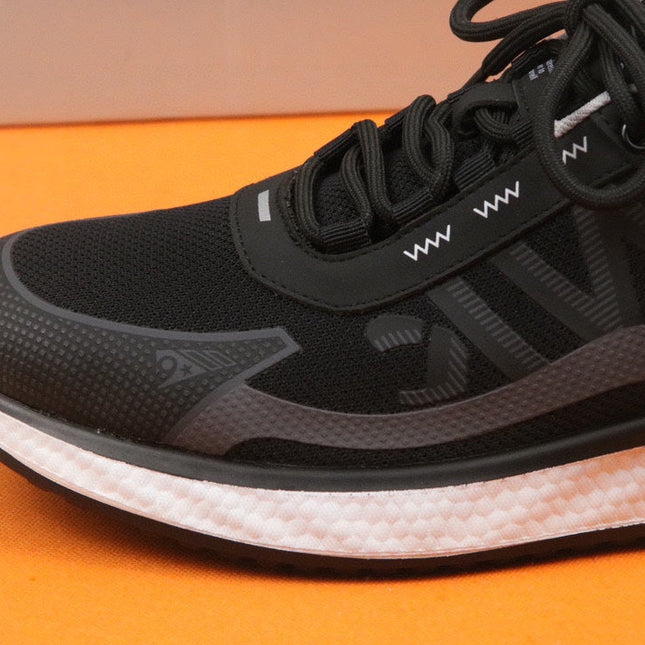 PRA SNEAKER IN BLACK BREATHABLE KNIT FABRIC