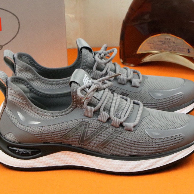 PRA SNEAKER IN LIGHT GREY BREATHABLE KNIT FABRIC