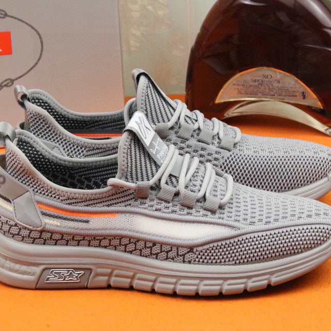 PRA SNEAKER IN GREY BREATHABLE FLYKNIT STRETCH FABRIC