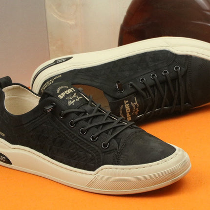 PRA SNEAKER IN BLACK CARO SUEDE CALFSKIN