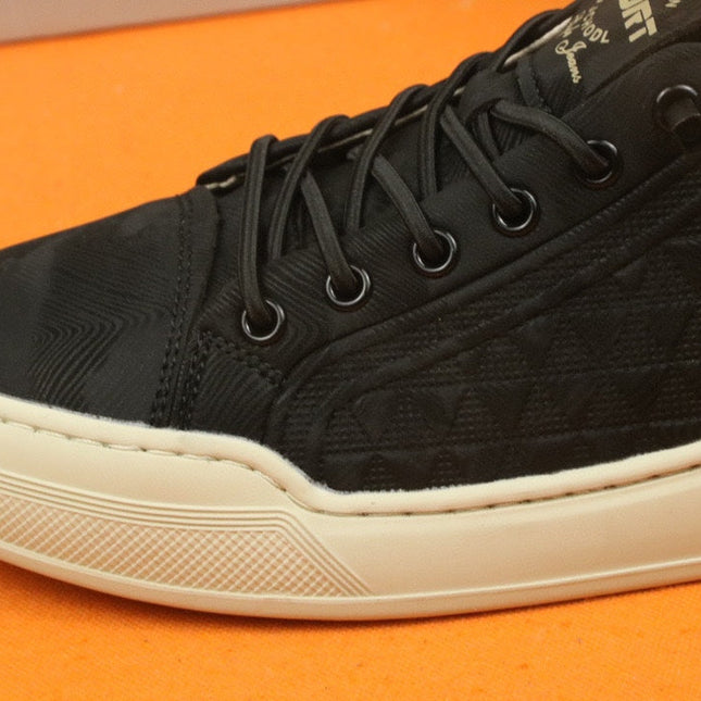 PRA SNEAKER IN BLACK CARO SUEDE CALFSKIN
